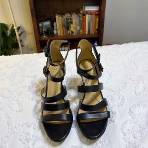 Naturalizer Black Strappy Sandals